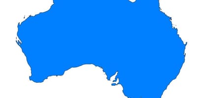 澳大利亚的矢量地图