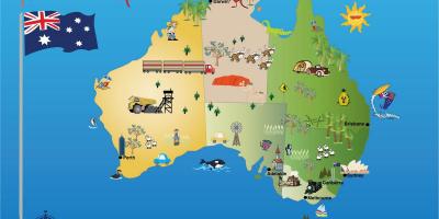 澳大利亚地图的旅游景点