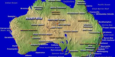 地图澳大利亚地图